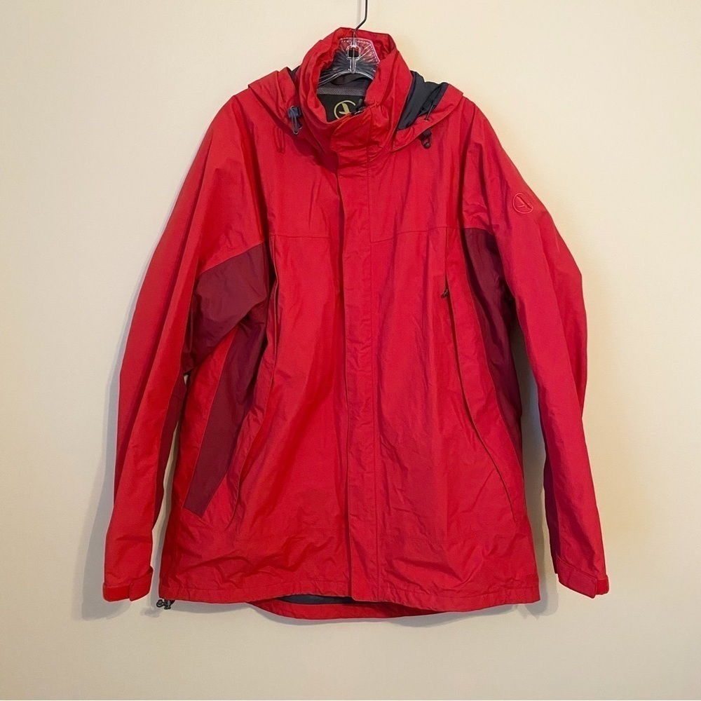 Aigle Outdoor Men’s Jacket Mesh Lining and Hood Red - XXL